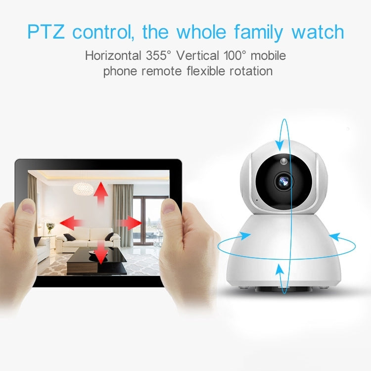 720P HD 1.0 MP Wireless IP Camera, Support Infrared Night Vision / Motion Detection / APP Control, EU Plug, 720P 720P HD 1.0 MP Wireless IP Camera, Support Infrared Night Vision / Motion Detection / APP Control, EU Plug, 720P